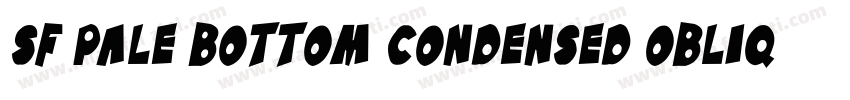 SF Pale Bottom Condensed Oblique字体转换